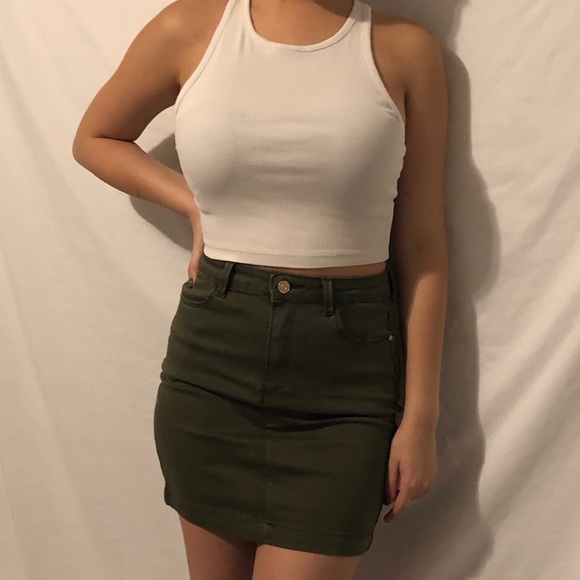 Tops White Crop Top Wife Beater Poshmark